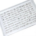 Rhinestone Simple Ring Zinc Alloy Wedding Ring Silver 4x18mm-11x24mm 100PCs/Box