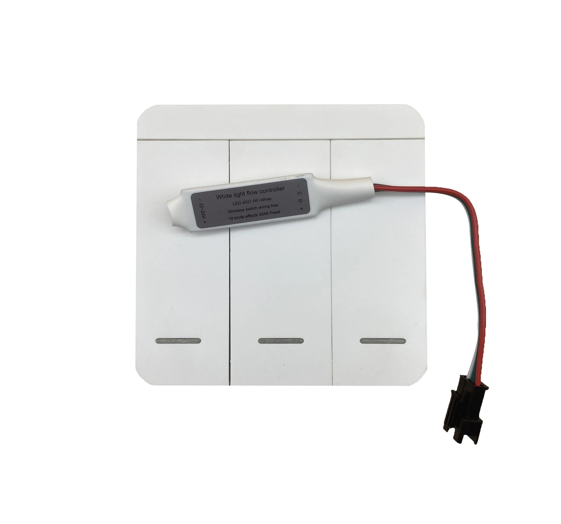3 Key RF Wireless Remote Control Panel with 20m Range DC12-24V Dimmer WS2811 Addressable Single Color Strip Lights 144W Max Load