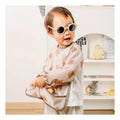 Happy Flute Waterproof PUL Fabric Baby Bibs Reusable Bibs Convenient Hook and Loop Design Feeding Bib Children Painting Smock