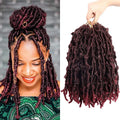 Butterfly Locs Crochet Hair Extensions 14 18 24  Inch Distressed Butterfly Locs Braids Dreadlocks Synthetic Hair for Women