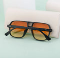 Vintage Men Brand Designer Ins Popular Eyewear Women Rivets Sun Glasses Double Bridge Oversize Sunglasses Big Frame Shades
