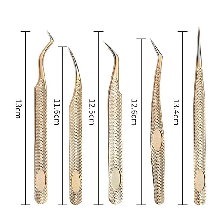 Custom Logo Eye Lash Extension Tweezers Tools Private Label Mega Russian Volume Eyelash Extension Tweezers Laah Applicator Sets