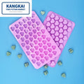 Hot Sale OEM Wholesale 55 Cavity DIY Silicone Heart Shape Mold Silicon Chocolate Bar Moulds Candy Molds MegaBDM