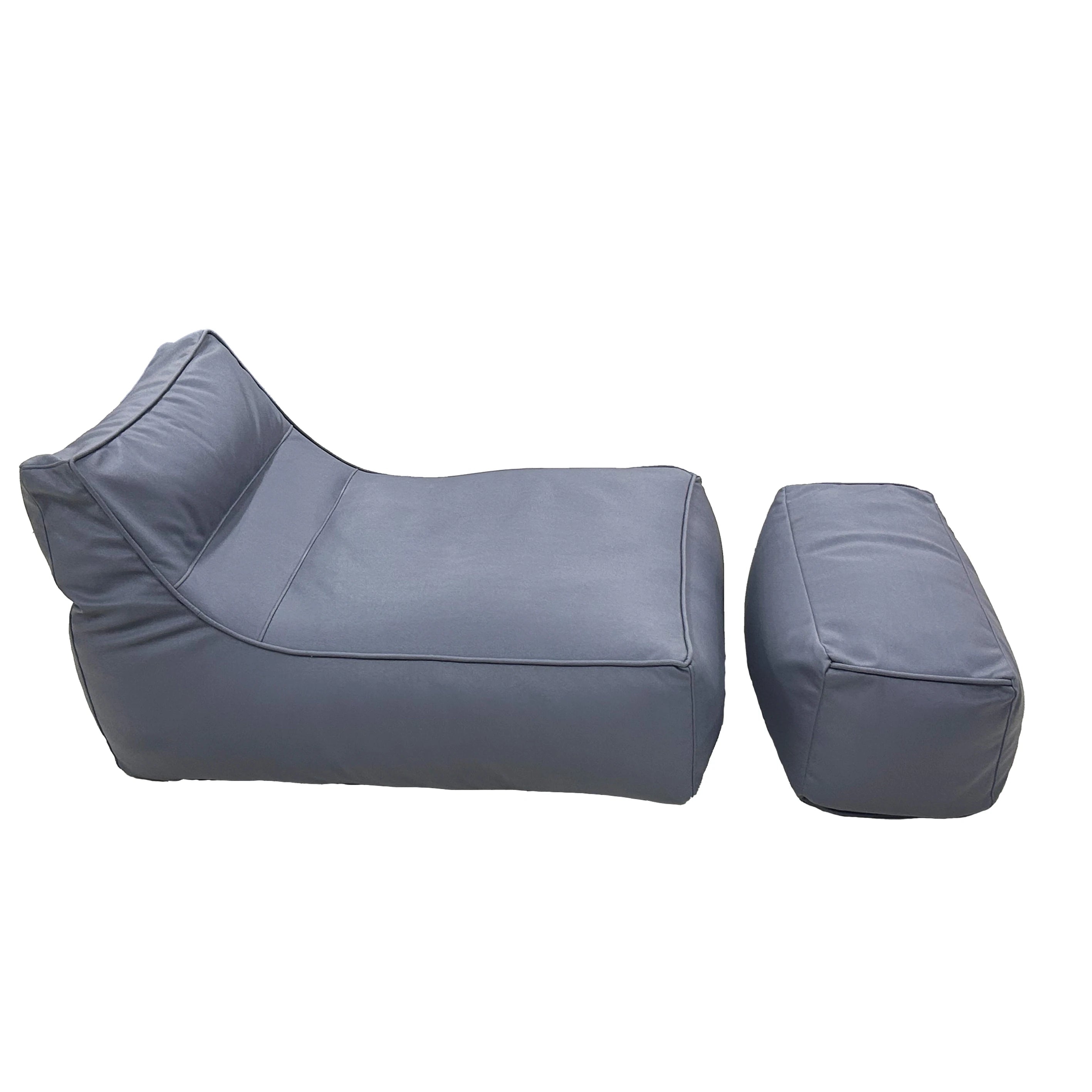 bean bag sofas OEM Microbeads Stuffed I Shape Sleeper Bean Bag Sofa Chair
