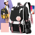 New Popular Bag for School College College Bags Tik Tok Backpack Set Student School BackBag Custom Solid Color Shoulder Bag