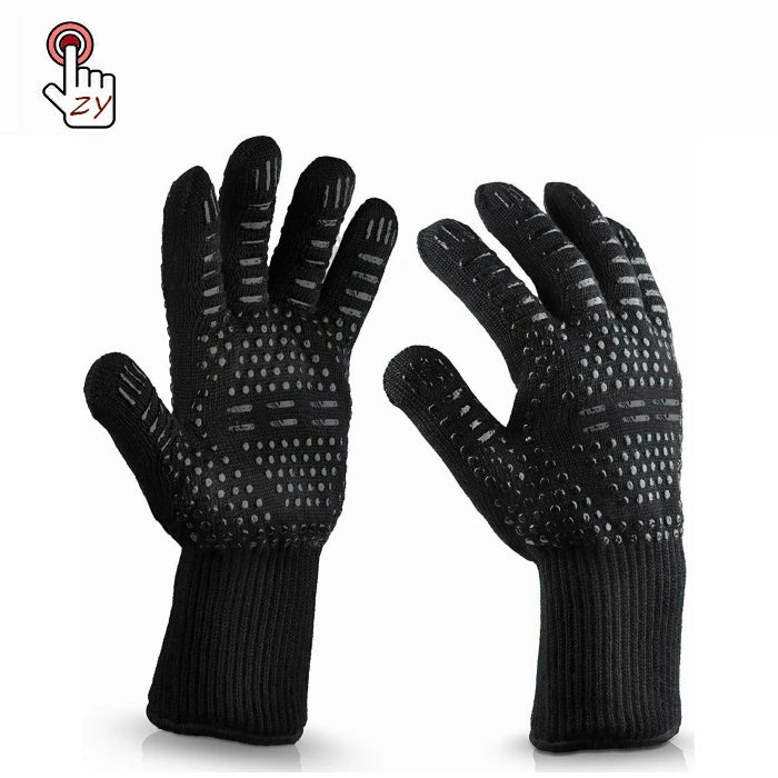 Extreme Silicone Oven Gloves BBQ Grilling Gloves Heat Resistant Gloves BBQ Kitchen