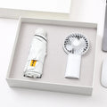 2026 New Promotional Gift Fan Desk Mini Usb Fan Vacuum Cup Mini Umbrella Gift Set for Wedding