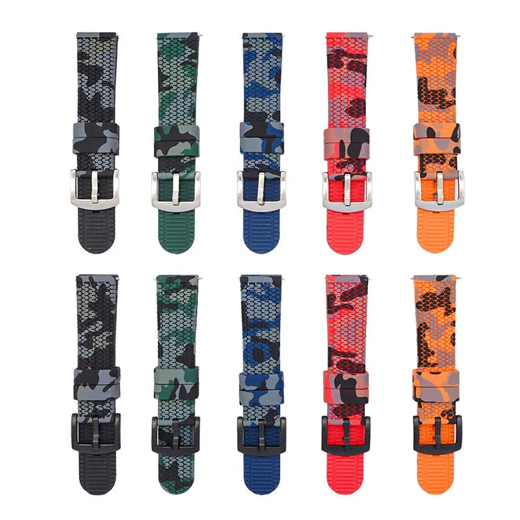 Custom Soft Silicone Watch Band Strap With Quick Release Pin for Women Men