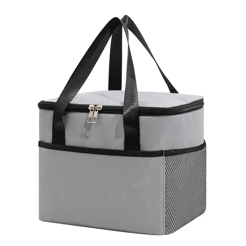 Wholesale Custom Vintage Large Capacity Insulated Cooler Bags Waterproof Polyester Thermal Lunch Bag