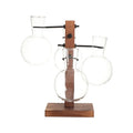 Factory Supply European Style Creative Hydroponic Wooden Frame Assemble Your Own Small Vase Ornament Decorations