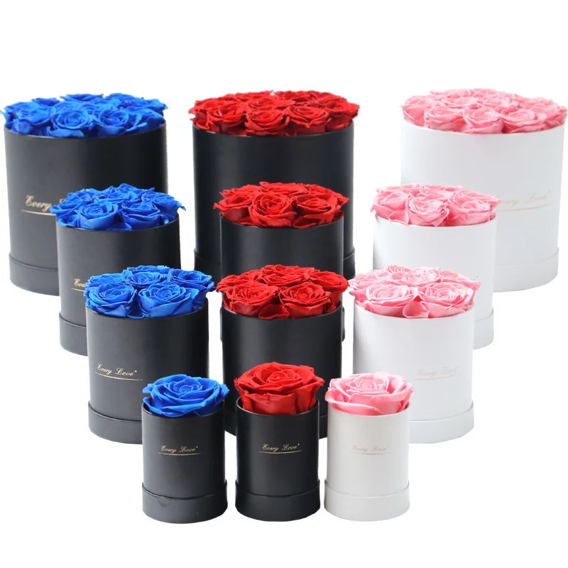 Long-Lasting 3-Year Preserved Real Roses in Gift Boxes Mother's Day New Year Christmas Chinese New Year Gifts