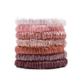 6A Grade 16mm Mulberry Silk Unisex Hair Elastic Bands Small Thin Scrunchy Hair Ties Skinny Silk Scrunchies Hair Decoration