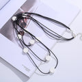 TongLing New Fashion Alloy Sweater Exquisite Simple Multi-layer Classic Three-layer Necklace Jewelry Women Wholesale