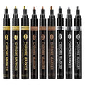 Premium Gold Silver Mirror Chrome Metallic Marker Repairing Waterproof Permanent Gloss Oil Based Liquid Paint Pen Chrome Marker