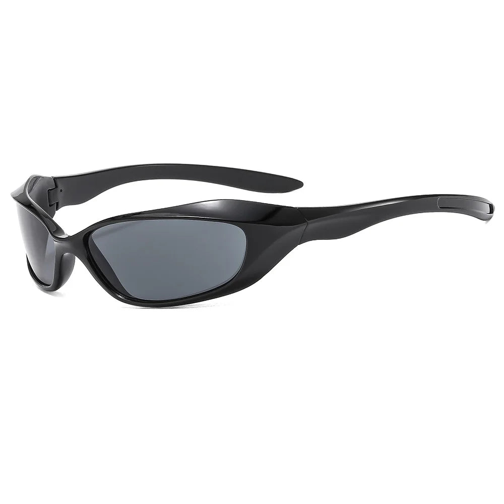 Lbashades 50402 Trendy Y2k Steampunk Sports Eyewear UV400 Fashion Punk Futuristic Popular Outdoor Cycling Sunglasses Women Men
