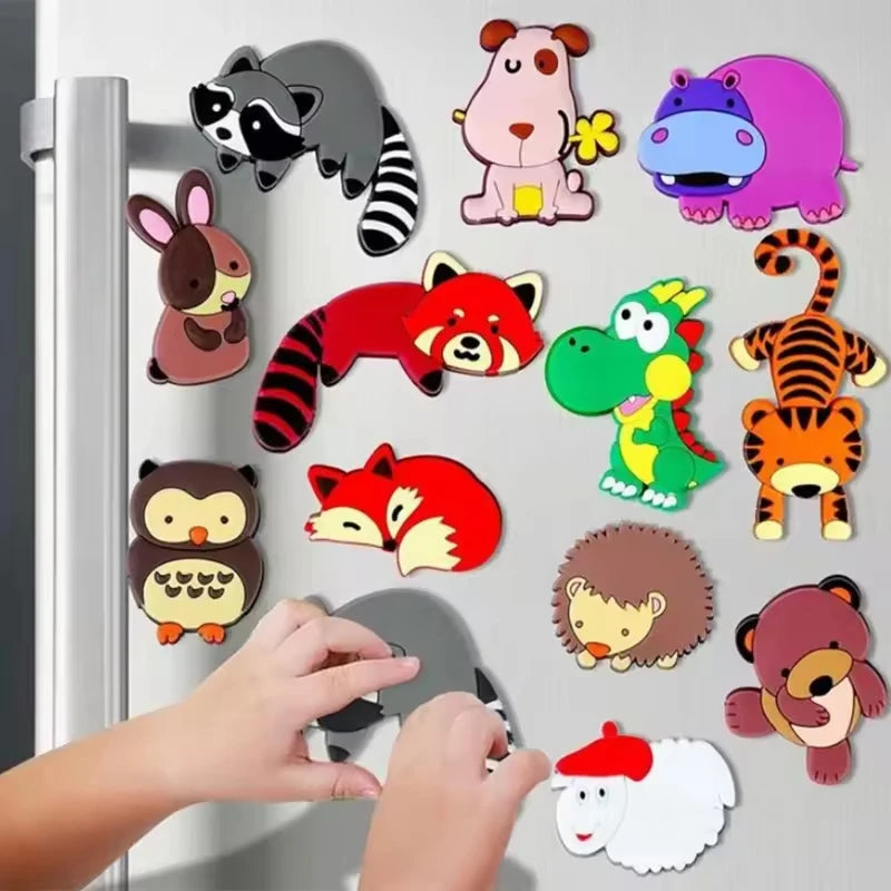 Christmas Cartoon Car Body Refrigerator Sticker 3D Visual Decoration Magnetic Suction Waterproof Decoration Christmas Stickers