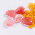 2026 Natural Crystal Heart Polished Watermelon Quartz Crystals Healing Stone