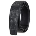 Full Grain Cow Leather Belt Genuine Leather Belts Strap Automatic Buckle Men's Ratchet Belt YiWu LQbelt Factory