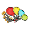 Silicone Colorful Measuring Cups Spoon for Accept Custom logo and Packaging