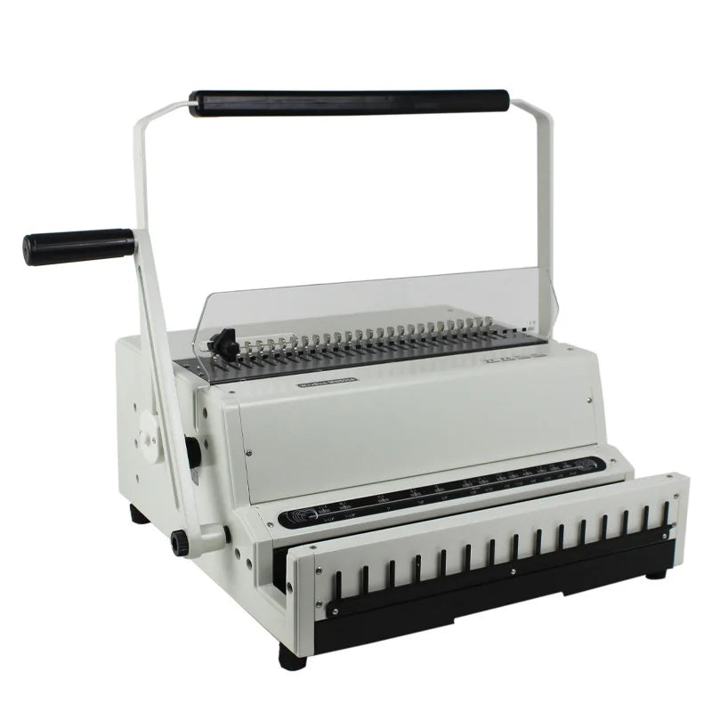 Heavy-Duty (676XY) Manual Wire Binding Machine Loose-leaf Punching Device for Book and Document Binding