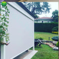 Strong Windproof Window Shade Fabric System Custom Outdoor Electric Motorized Roller Zip Screen Curtain Blinds Aluminum Summer