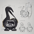 Manufacturers Wholesale Factory Custom Note Ita Bag Unique Design Clear PVC Ita Bag Designer Printing With Pins Insert Bag