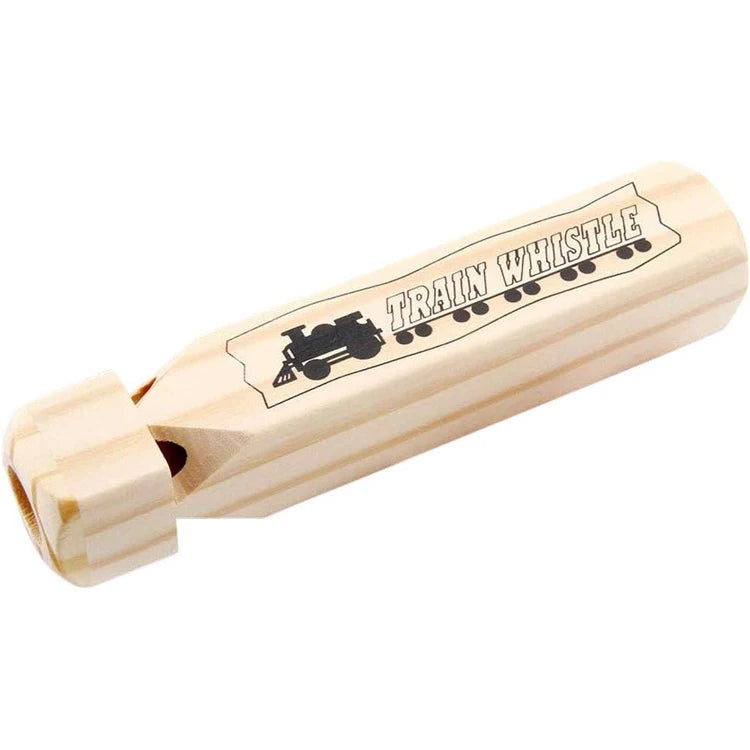 Train Whistle Wooden Musical Instrument Whistle Children's Toys