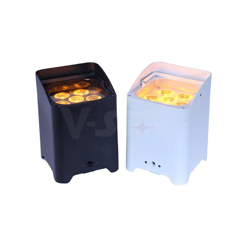 VSHOW WBRF0606 10PCS with Charging Case 6 18w RGBWA UV Battery Led Par Can WiFi Wireless DMX Battery Powered