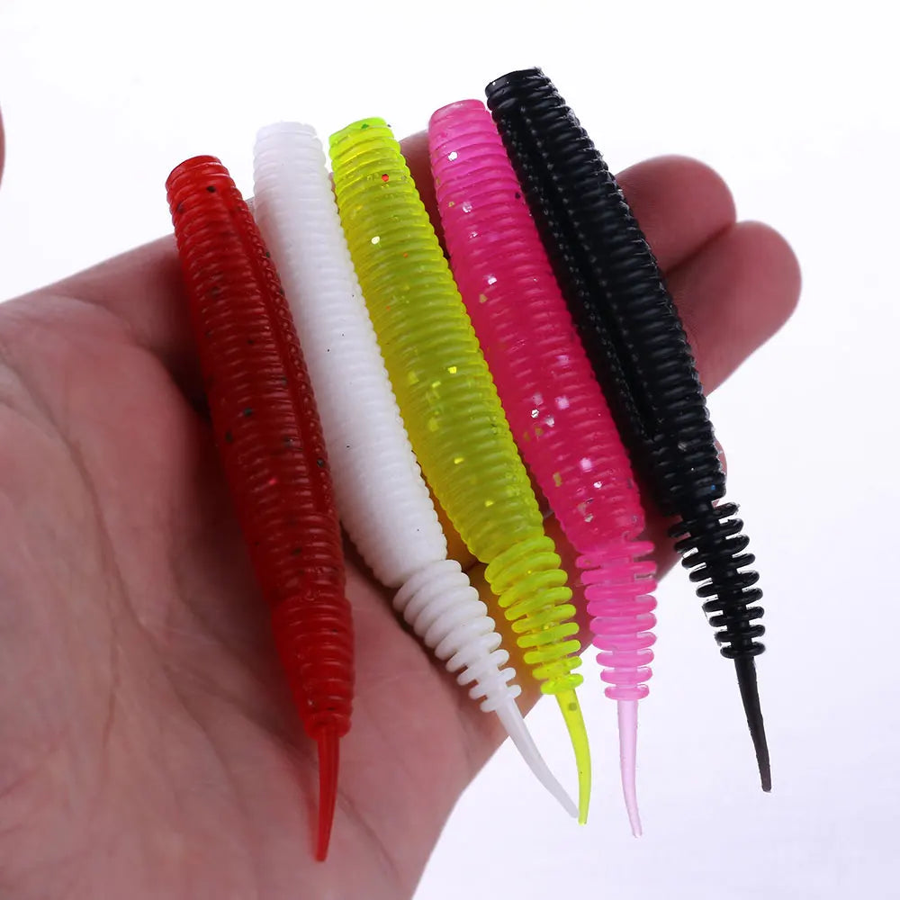 Newup Wholesale Fishing  Worms Soft Lure 10cm/7g Jig Silicone Artificial Baits Saltwater Freshwater Sea Bass Tackle