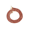4mm Red CZ Iced out Diamond Chain Hip Hop Bling Tennis Necklace with Zircon Party Jewelry