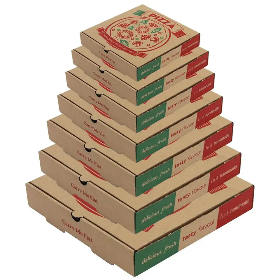 Cheap Pizza Box Chinese Factory Corrugated Pizza Packing Box logo Print Caja De Pizza 40x40 Box for Pizzeria