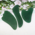 HZ New Arravel Concave Shaped Gua Sha Guasha Board Green Aventurine Jade Stone Scraping Massage Tool for Body Care