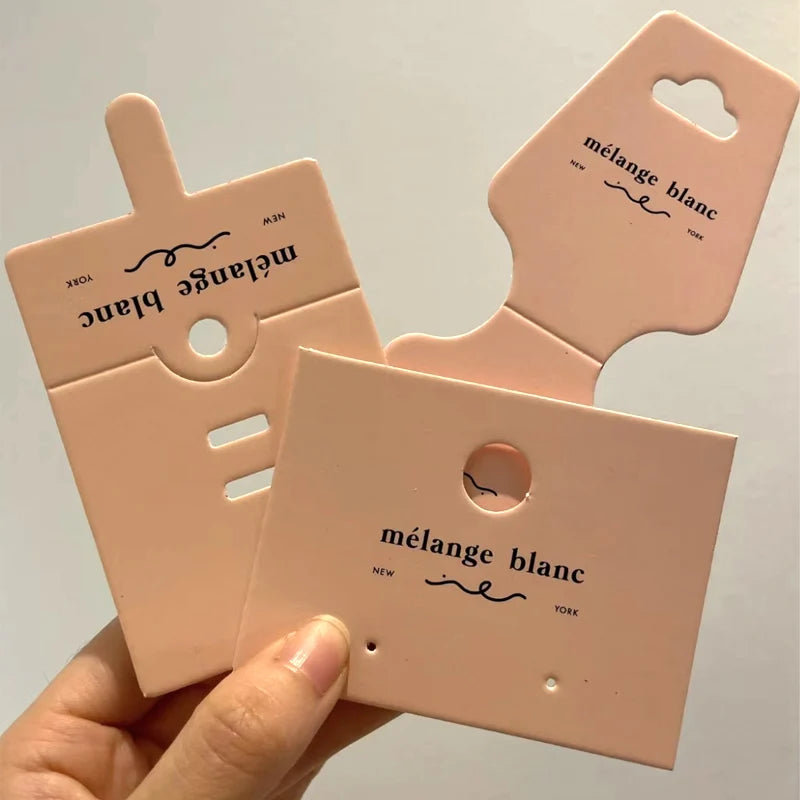 Eco-Friendly Custom Jewelry Card Set Earring Display Paper Necklace Packaging Card With Logo