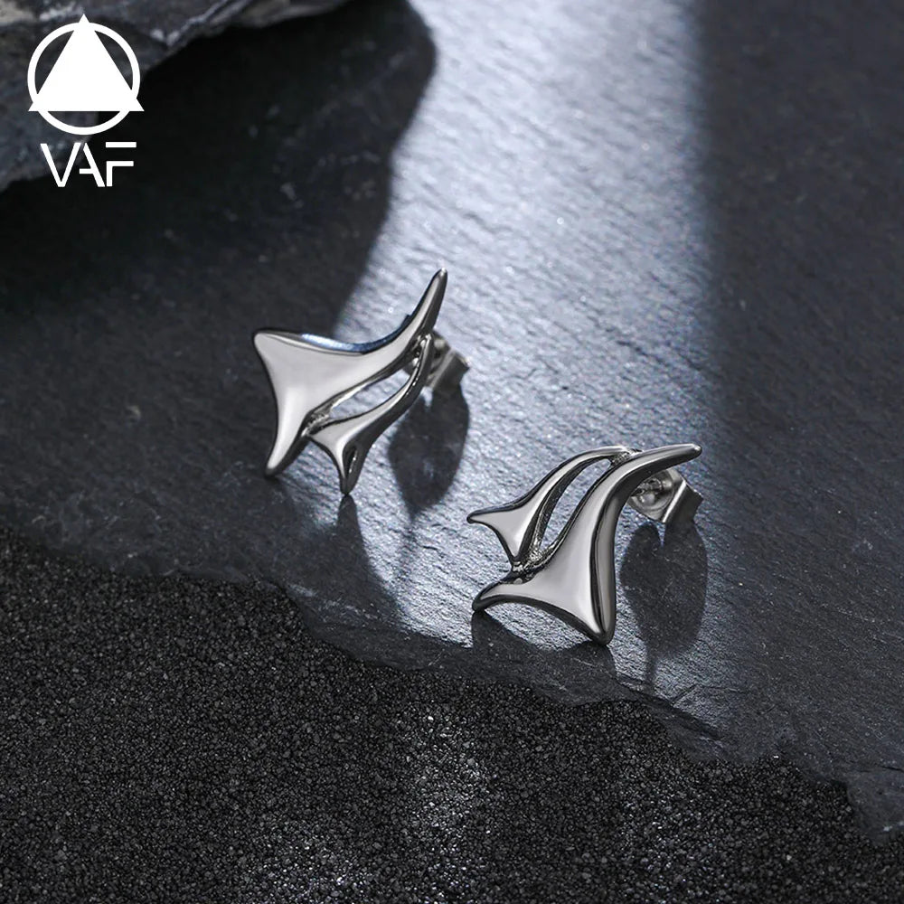 VAF High Quality Stainless Steel Polished Minimalist Seagull Earrings Does Not Fade or Rust Pendientes Ohrstecker