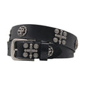 Men's Hip Hop Punk Female Street Buckles Cow Hide Alloy Black Accessories Custom Personalized Chain Belts