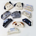 Cartoon Dog Shape Haarklammer Cute Acetic Acid Hair Claw Clips Acetate Hair Claw Clips for Girls