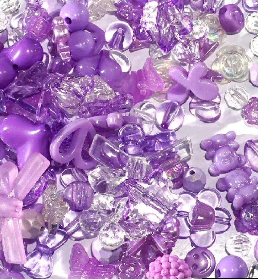 Beautiful Colorful Assorted Shapes Mixed 500g/bag Beads Kawaii for Slime Making Accessory Nail Sticker