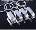 Wholesale Creative Custom logo Mini Simulation Metal 3D Truck Keychain Holder Key Rings Promotional Metal Key Chains Car Keyring