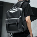 Mate Elan PU Leather Laptop Bags for Men Rucksack Waterproof Business PU Leather Backpack