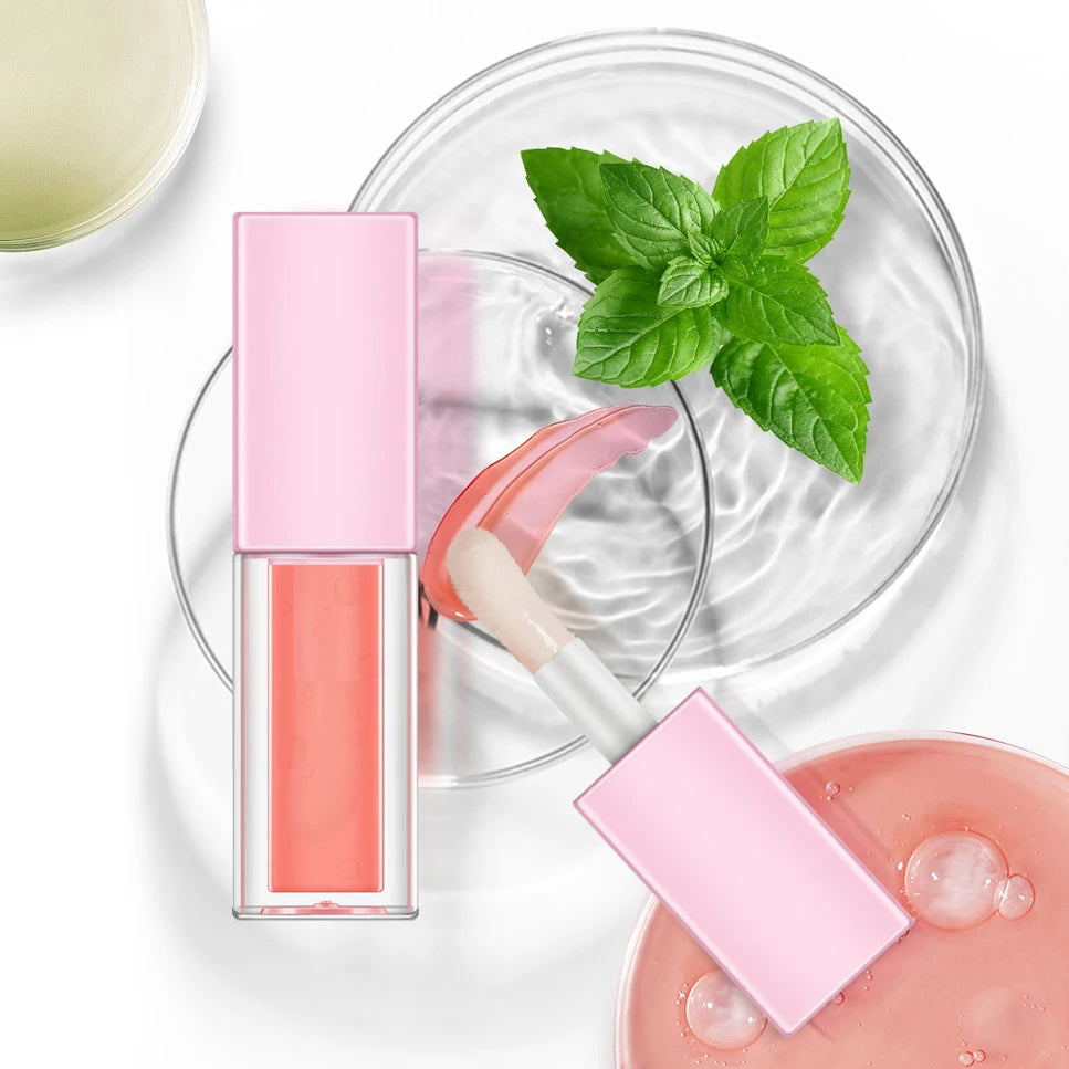 Wholesale Private Label Long-lasting Moisturizing Waterproof Vegan Rose Red Lip Stain Plumper Oil Liquid Lipstick Lip Gloss