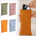 Ready to Ship Portable Glasses Bag Custom PU Leather Unisex Protective Eyewear Protector Sunglasses case Cover Pouch
