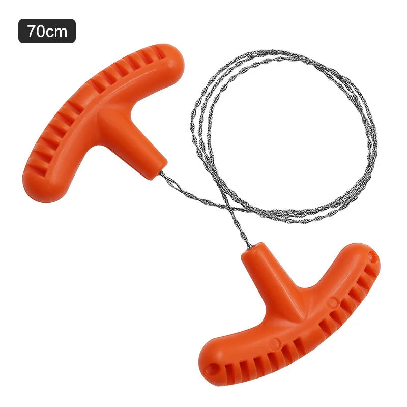 Portable Hand Steel Wire Saw Cutter DIY Industrial Grade Pocket Saw for Camping Emergency Survival Gear