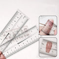 Nail Art False Nails Size Measurement Transparent Soft Ruler