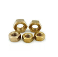 M2.5 M16 Brass Copper Hexagonal Nuts From China Factory Polished Finish Nuts