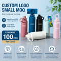Custom Logo and Package Business Gift 32OZ Stainless Steel Insulated Water Bottle Cap with Magnetic Lid Phone Holder Large Size