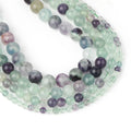 Wholesale Natural Stone Beads Colorful Fluorite Stone Loose Beads for Jewelry Making Diy Necklace