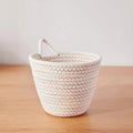 Durable Small Cotton Storage Basket Cheap Mountable Decorative Fabric Baskets