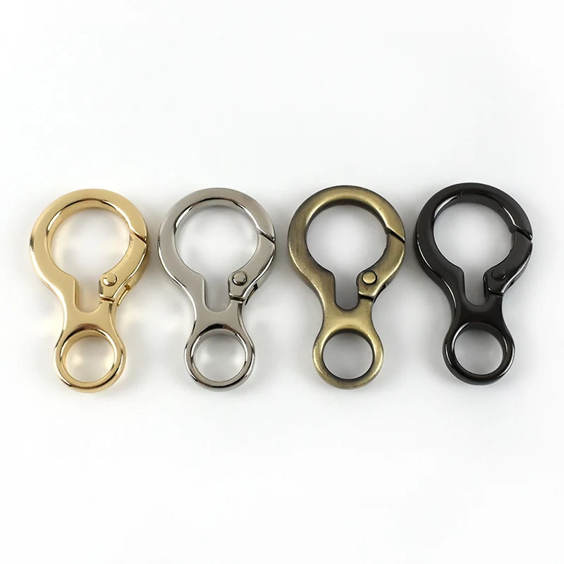 Deepeel BF796 Handbag Hardware Accessories Gourd Shape Spring Buckle Open Ring Connection Clasp O Ring Snap Hook