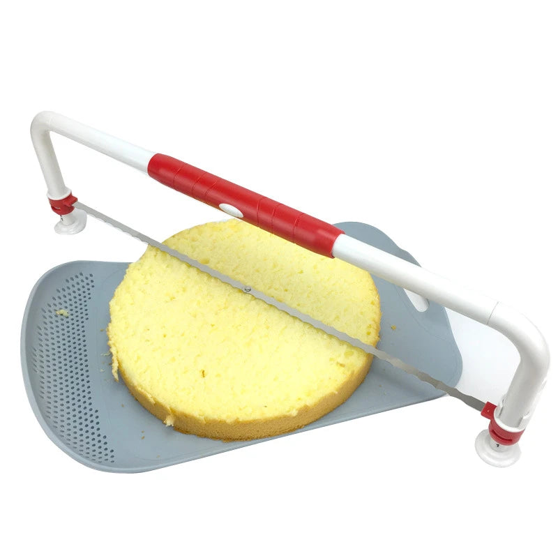 Stainless Steel Rectangle Foldable Adjustable Cake Tierer Slicer Machine with Eco-Friendly Design
