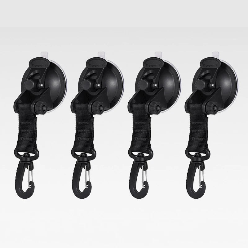 4pcs Car Awning Camping Tarp Boat RV Outdoor Suction Cup Hooks Practical Multifunction Suction Cup
